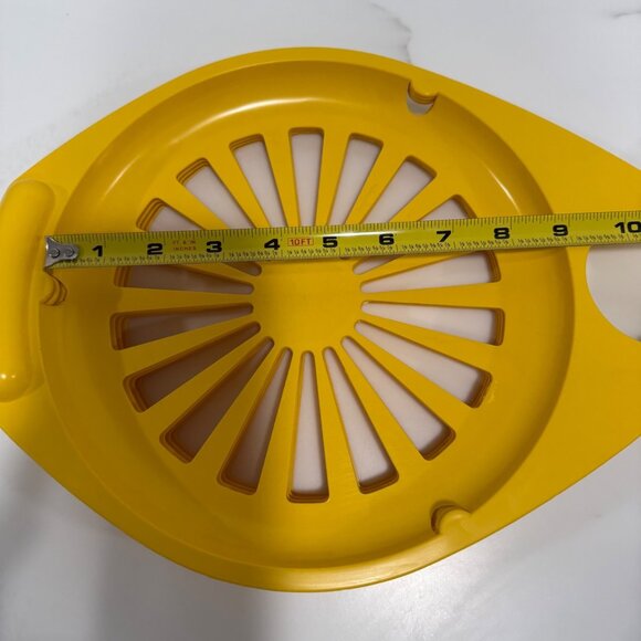 VTG 70s FREM Corp Set of 4 Paper Plate & Drink Holder Yellow Camping Retro - Picture 6 of 8